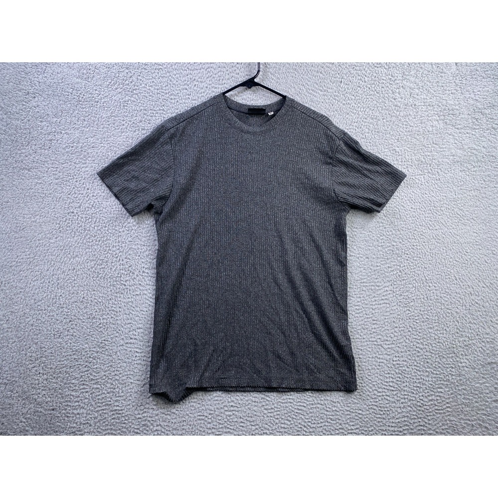 Vintage Positano Shirt Mens Large Slim Gray Silver Stretch Rave 90s Club Rave